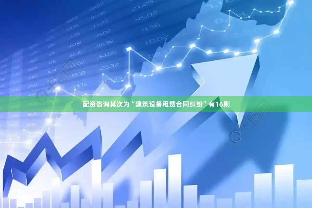 配资咨询其次为“建筑设备租赁合同纠纷”有16则