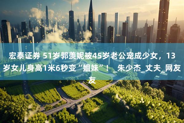 宏泰证券 51岁郭羡妮被45岁老公宠成少女，13岁女儿身高1米6秒变“姐妹”！_朱少杰_丈夫_网友